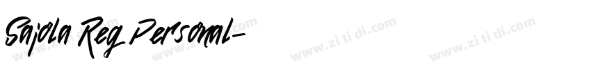 Sajola Reg Personal字体转换